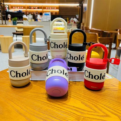 300ml 430ml Lock Shaped Insulation Thremos Vacuum Cup Stainless Steel Slung Over Body High-capacity Travel Water Bottle Portable
