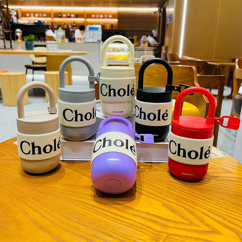 300ml 430ml Lock Shaped Insulation Thremos Vacuum Cup Stainless Steel Slung Over Body High-capacity Travel Water Bottle Portable