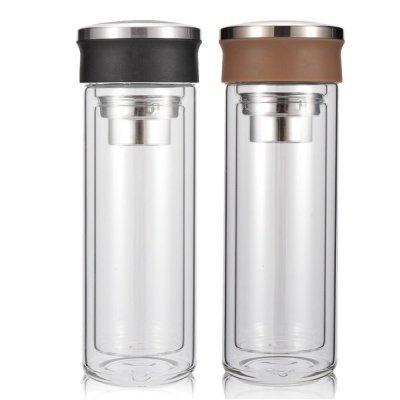 High End Gift Box Creative Double Glass Cup Promotional Gift Cup Tea Cup Advertising Cup Custom Logo Wholesale Applicable