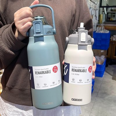 Tumbler Thermo Bottle Large Capacity With Straw Stainless Steel Thermal Water Bottle Cold and Hot Thermos Cup Vacuum Flask Gym