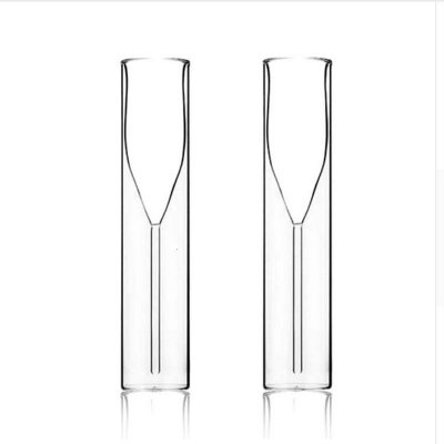 Nordic Light Luxury Wedding Champagne Flutes Restaurant Rum Double Wall Tulip Goblet Sherry Sparkling Tumbler Red Wine Glass Cup